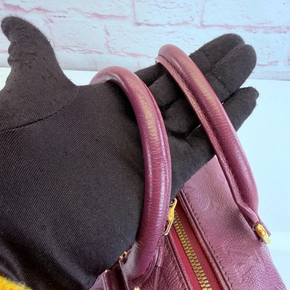 Louis Vuitton Plum Empreinte Speedy 25 Handbag Shoulder Bag - Picture 9 of 16